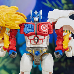 Transformers Leo Prime claw blades in lion mode enhance attack visuals.