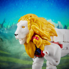 Transformers Leo Prime missile blasters attached in lion form enhance display options.