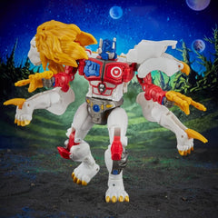 Transformers Leo Prime missile blasters attached to robot form for action scenes.