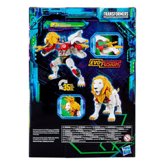 Transformers Leo Prime tech-spec scan code reveals backstory data.