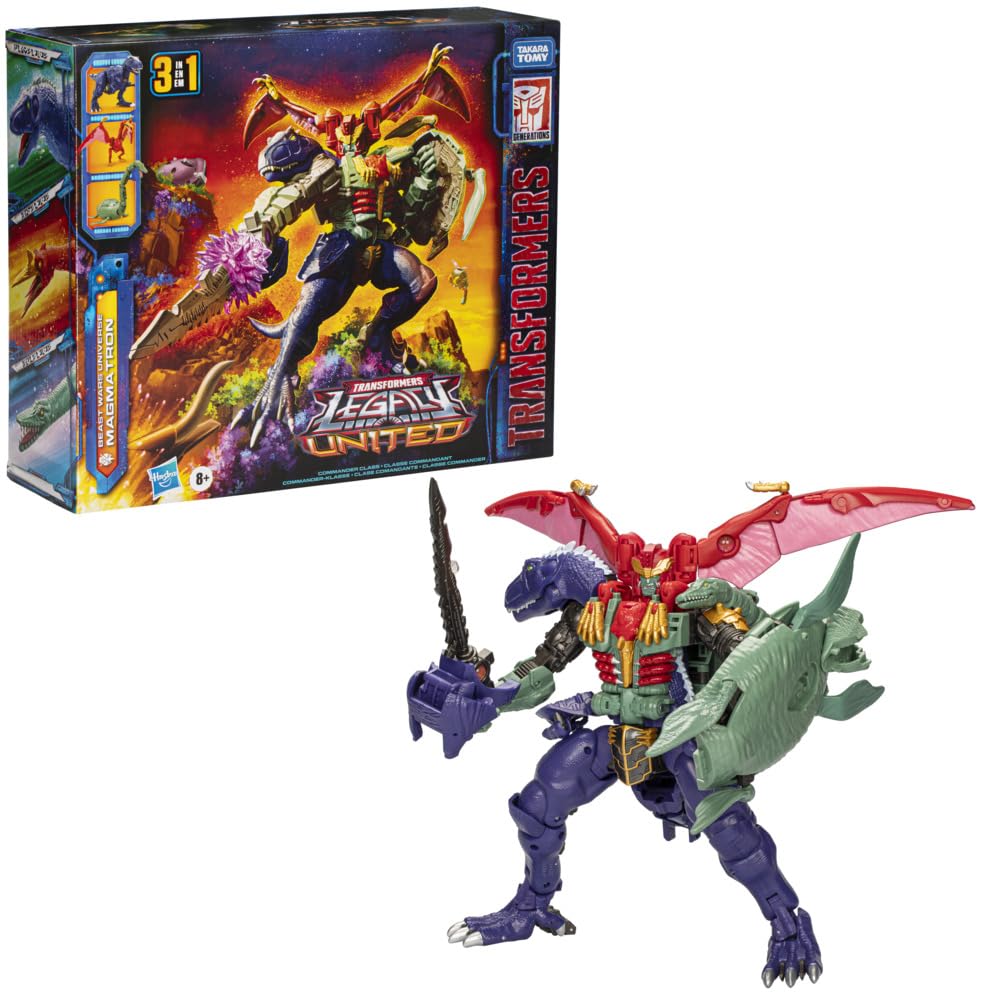 Transformers Magmatron front view highlights detailed deco and articulation for display.