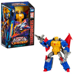 Transformers Legacy United Metalhawk displayed in a collectible lineup