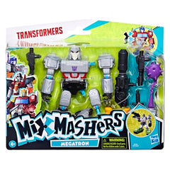 Transformers MixMashers Megatron black blasters enable quick mashups during imaginative battles.