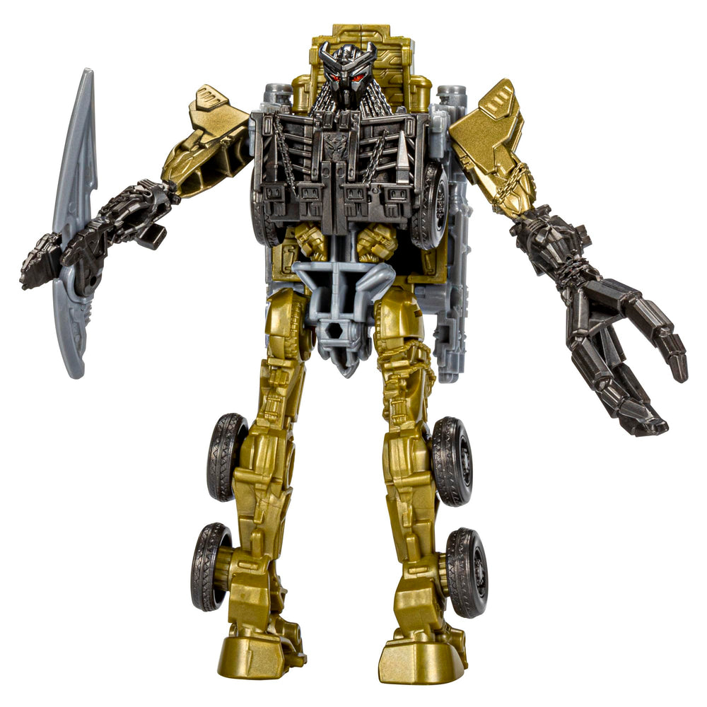 Transformers movie-inspired toy figure fuels storytelling during playtime.