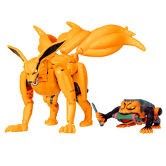 Transformers Gamakichi robot figure converts toad mode for display and action.