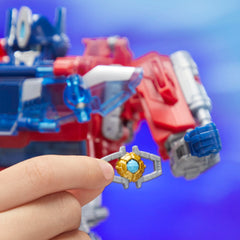 Transformers One Power Flip shield and Matrix of Leadership complete the gear.