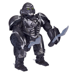 Transformers Optimus Primal animatronic front view with vivid lights