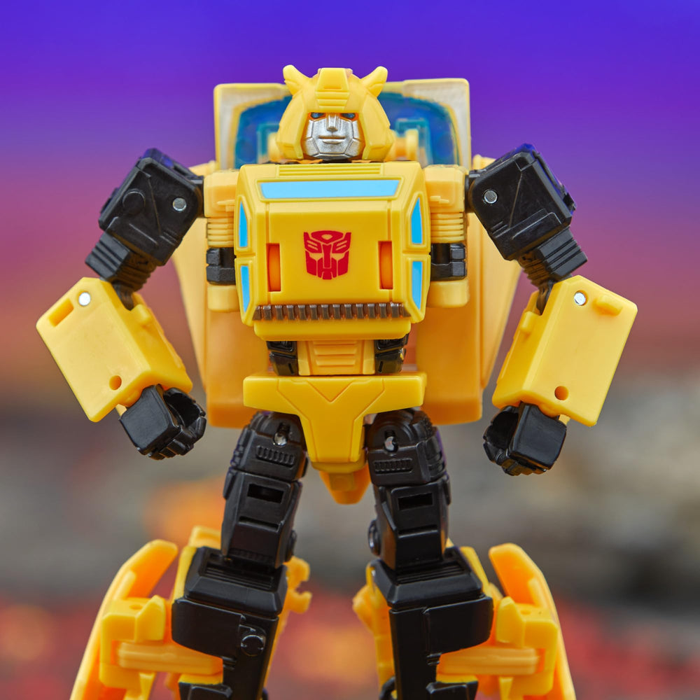 Transformers Origin Bumblebee articulated figure for dynamic poses and display.