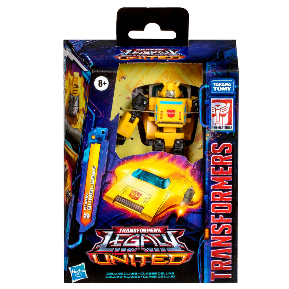 Transformers Origin Bumblebee blaster and energy accessories for robot mode.
