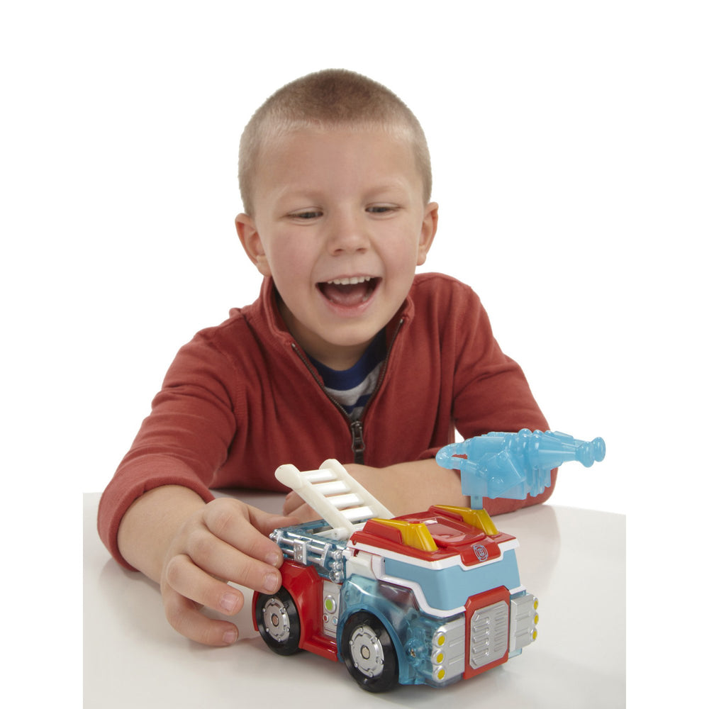 Transformers Playskool Heroes Heatwave 2-in-1 rescue play, easy conversion