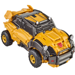 Transformers Reactivate Bumblebee converting to dune buggy mode for dynamic play scenarios