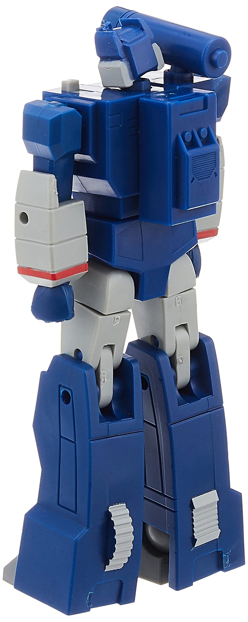 Soundwave side profile reveals sleek silhouette for shelf presentation.
