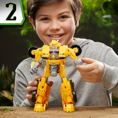 Transformers Rise of the Beasts Beast-Mode Bumblebee epic figure inspired by film.