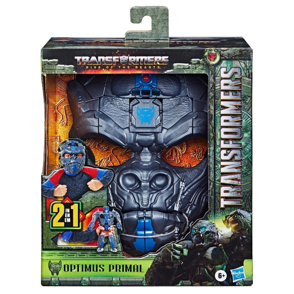 Transformers Optimus Primal 2-in-1 mask in robot mode for imaginative play and action.