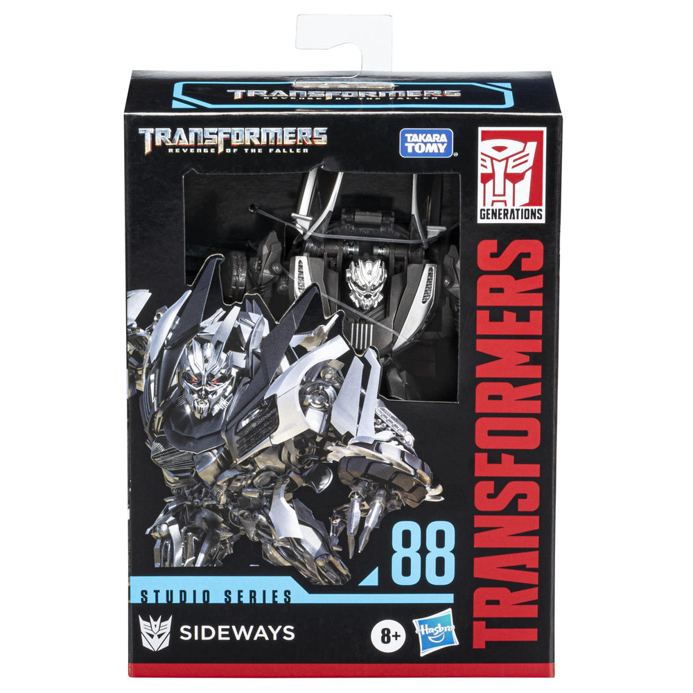 Transformers Studio Series Deluxe 4.5-inch Sideways figure with vivid deco and poseability.