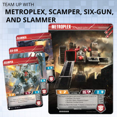Transformers Six-Gun foil card offers versatile support for team defense.