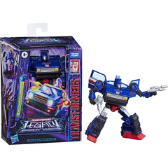 Transformers Generations Legacy Autobot Skids QR code reveals tech specs.
