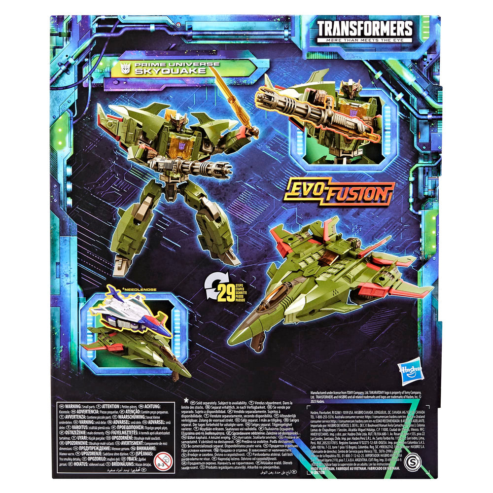 Skyquake blaster accessory extended for authentic weapon-style play.