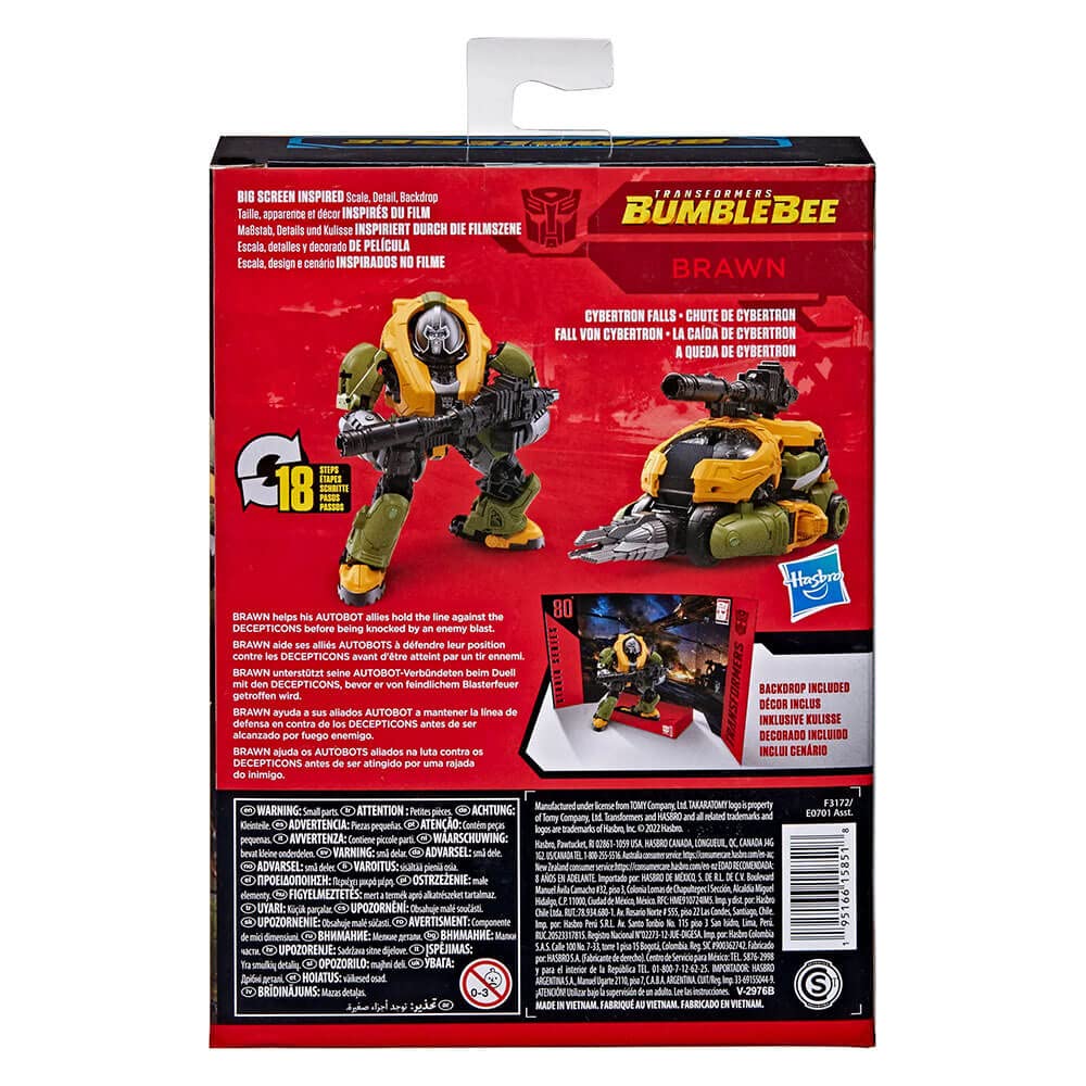Transformers Studio Series 80 Brawn poseable figure for shelf display