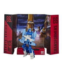 Transformers Blurr with blaster accessory ready for action poses.
