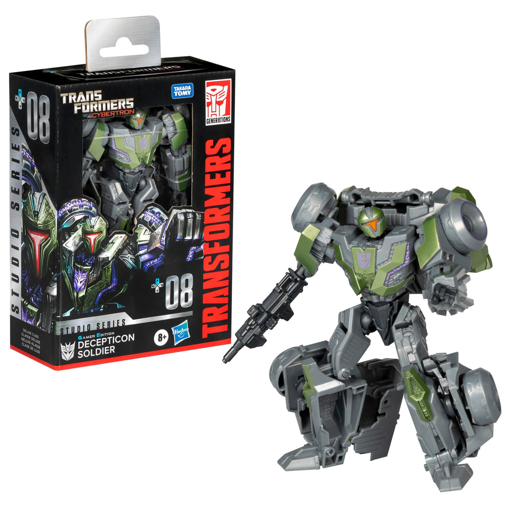 Deluxe Class Transformers figure shows poseable joints for dynamic display.