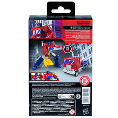 Transformers Studio Series Deluxe Optimus Prime articulation detail for dynamic display.