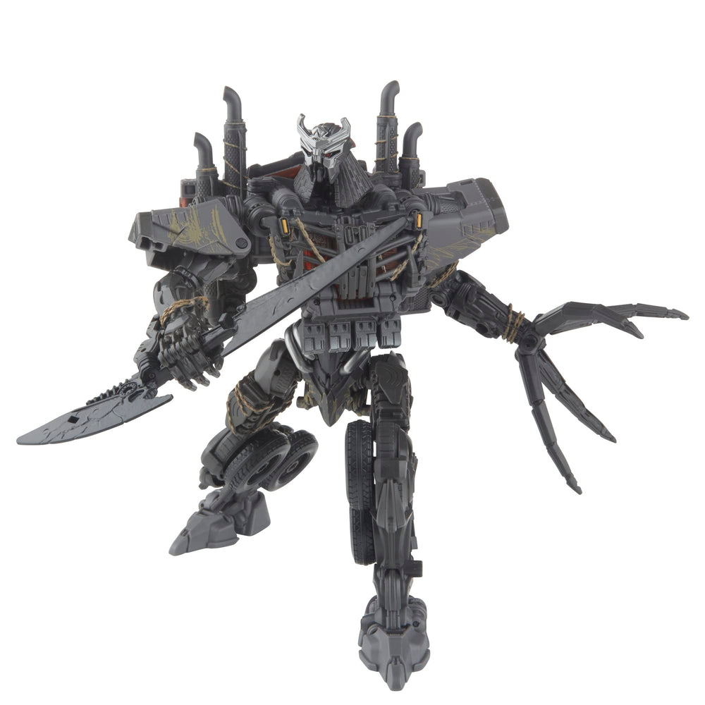 Transformers Studio Series Scourge front view with movie-inspired deco and enhanced poseability.