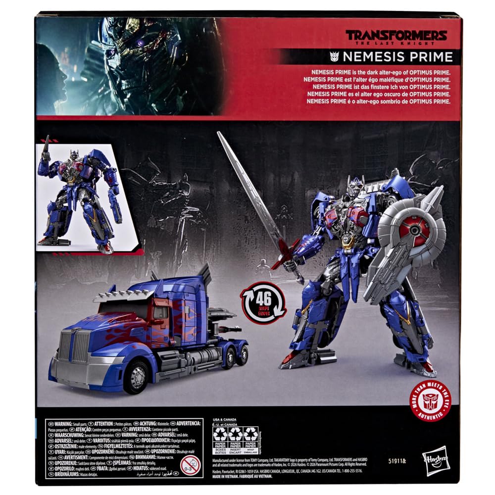 Nemesis Prime blaster attachment adds battle-ready detail.