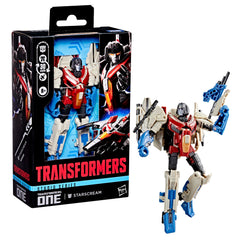 Transformers Studio Series Starscream two null ray blaster accessories for extra action.