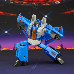 Thundercracker converts in 27 steps between robot and jet forms for transformation fun.