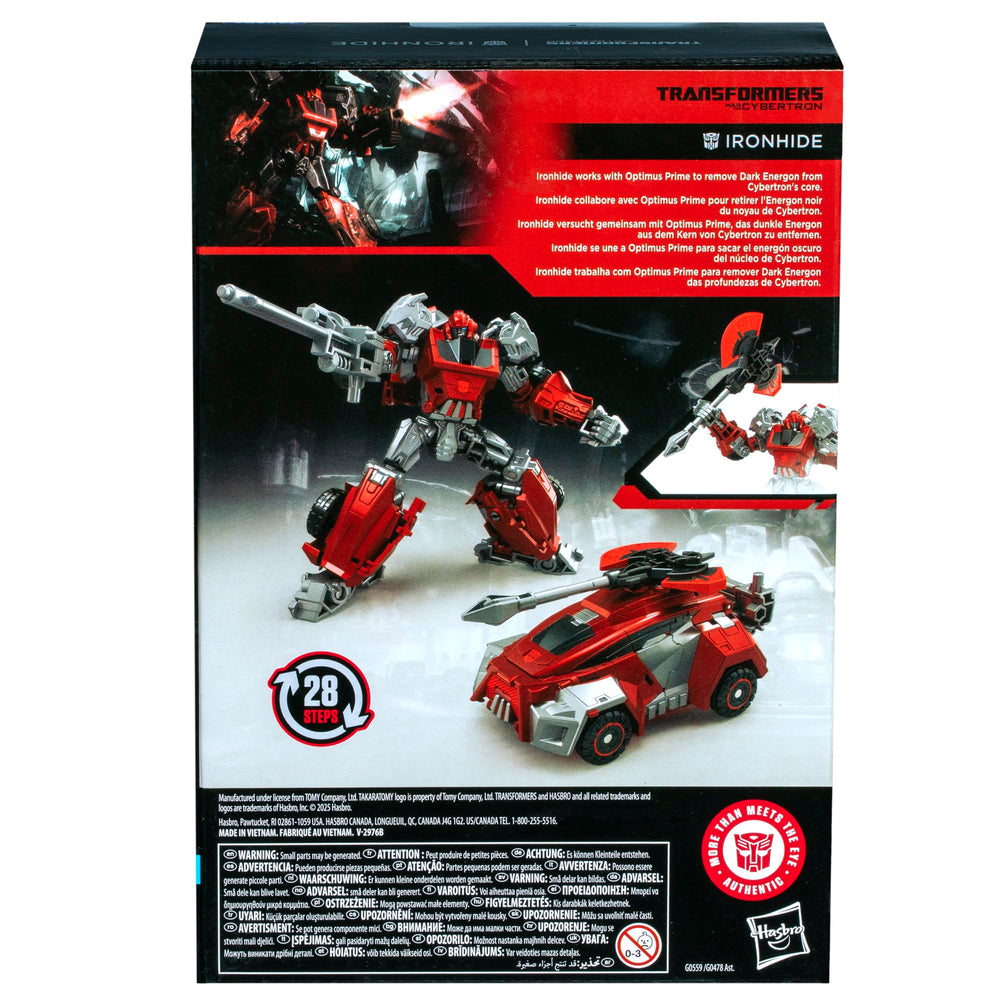 Packaging and product details highlight collectible figure inspired by War for Cybertron.