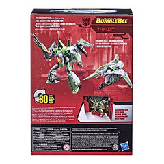 Transformers Thrust collection-ready pose for display shelves.