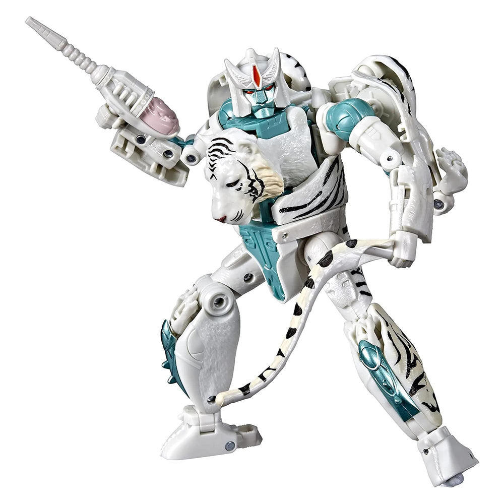 Transformers Tigatron figure in beast mode with detailed fur texture for display