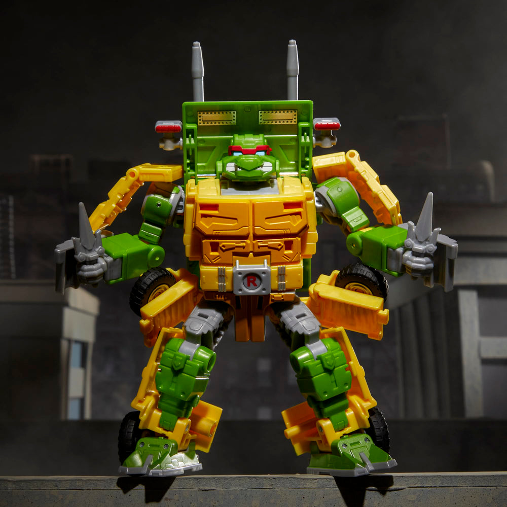Transformers TMNT Party Wallop Michelangelo head for varied looks.