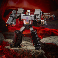 Compact collectible ideal for desk or shelf among Transformers figures.