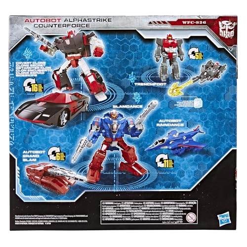 Transformers WFC-S26 Counterforce 3-Pack offers collectible display and playful battle potential.