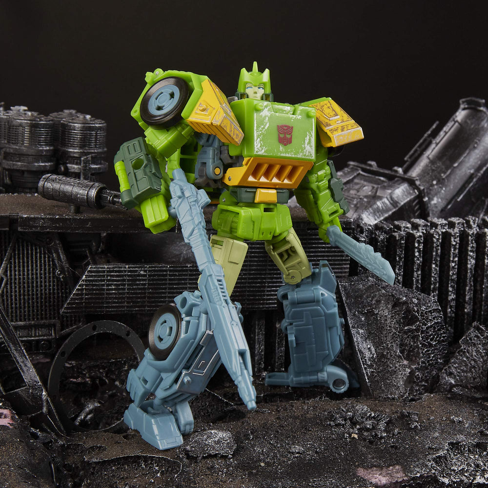 Autobot Springer collectible-display photo emphasizes display-ready design for fans.