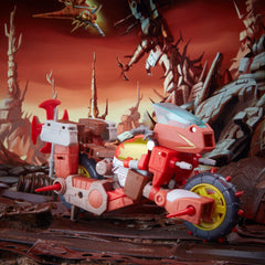 Removable backdrop featuring the Junkion Dance Party scene for display.
