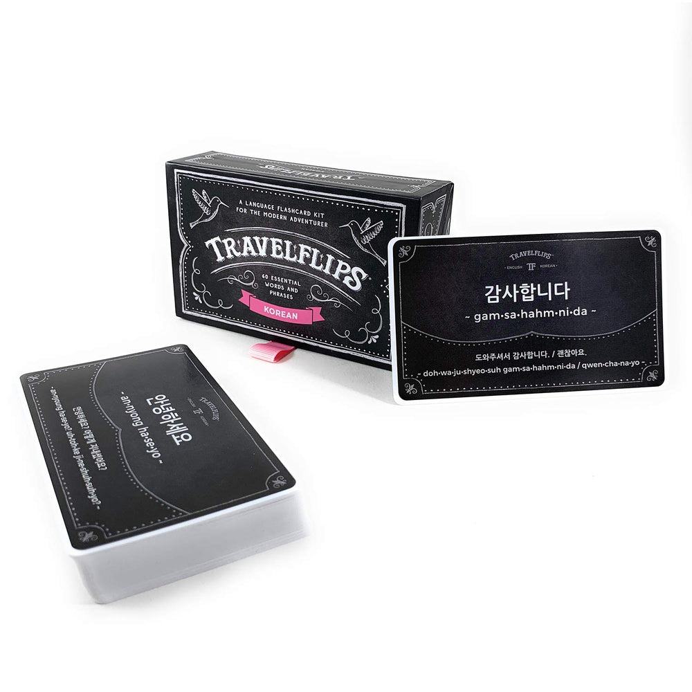 Travelflips Korean flash cards beginners guide supports new learners in building confidence.
