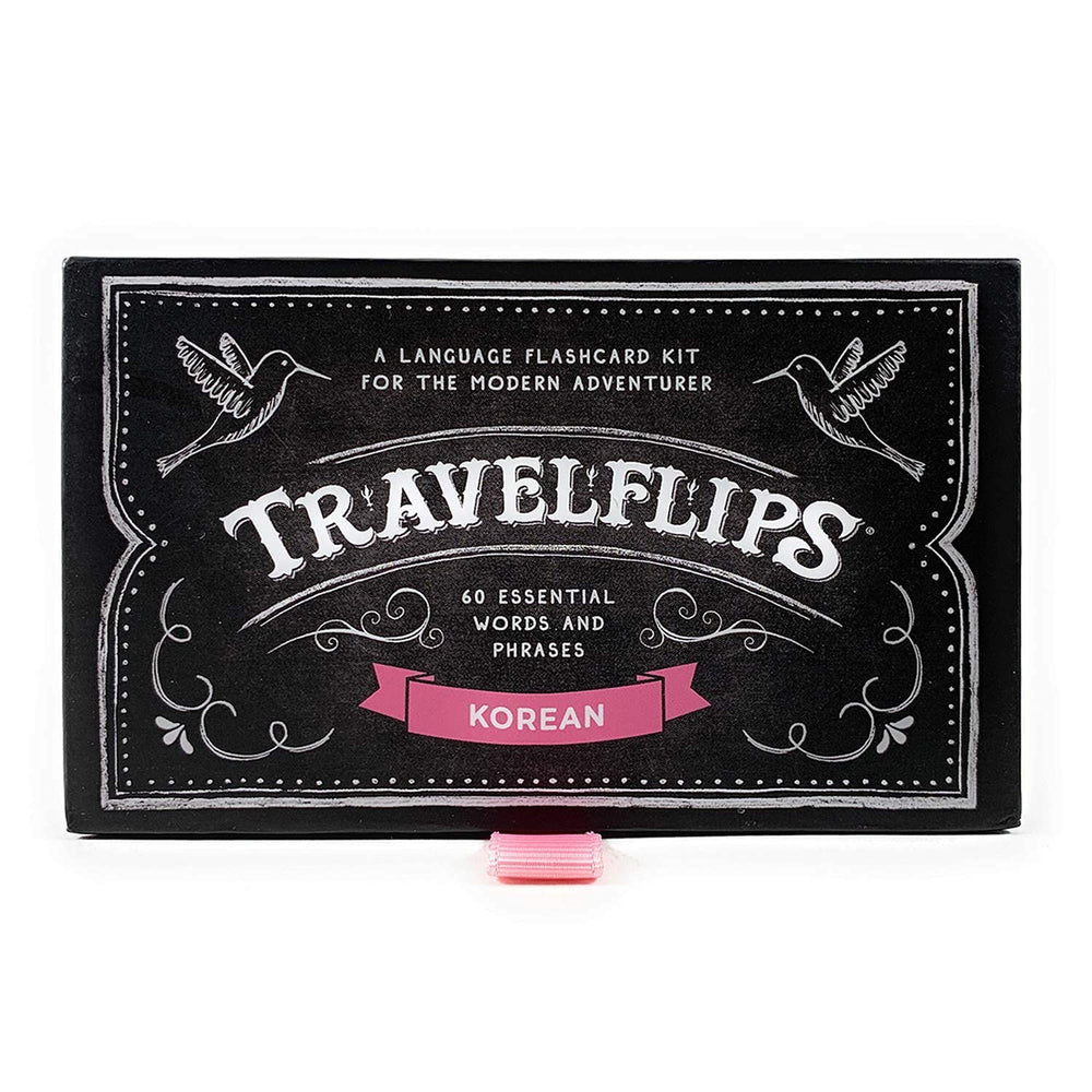 Travelflips Korean flash cards travel phrases for practical conversations on the go.