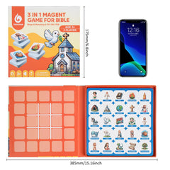 Travofun magnetic 3-in-1 Bible games travel-friendly set; keeps little ones entertained.