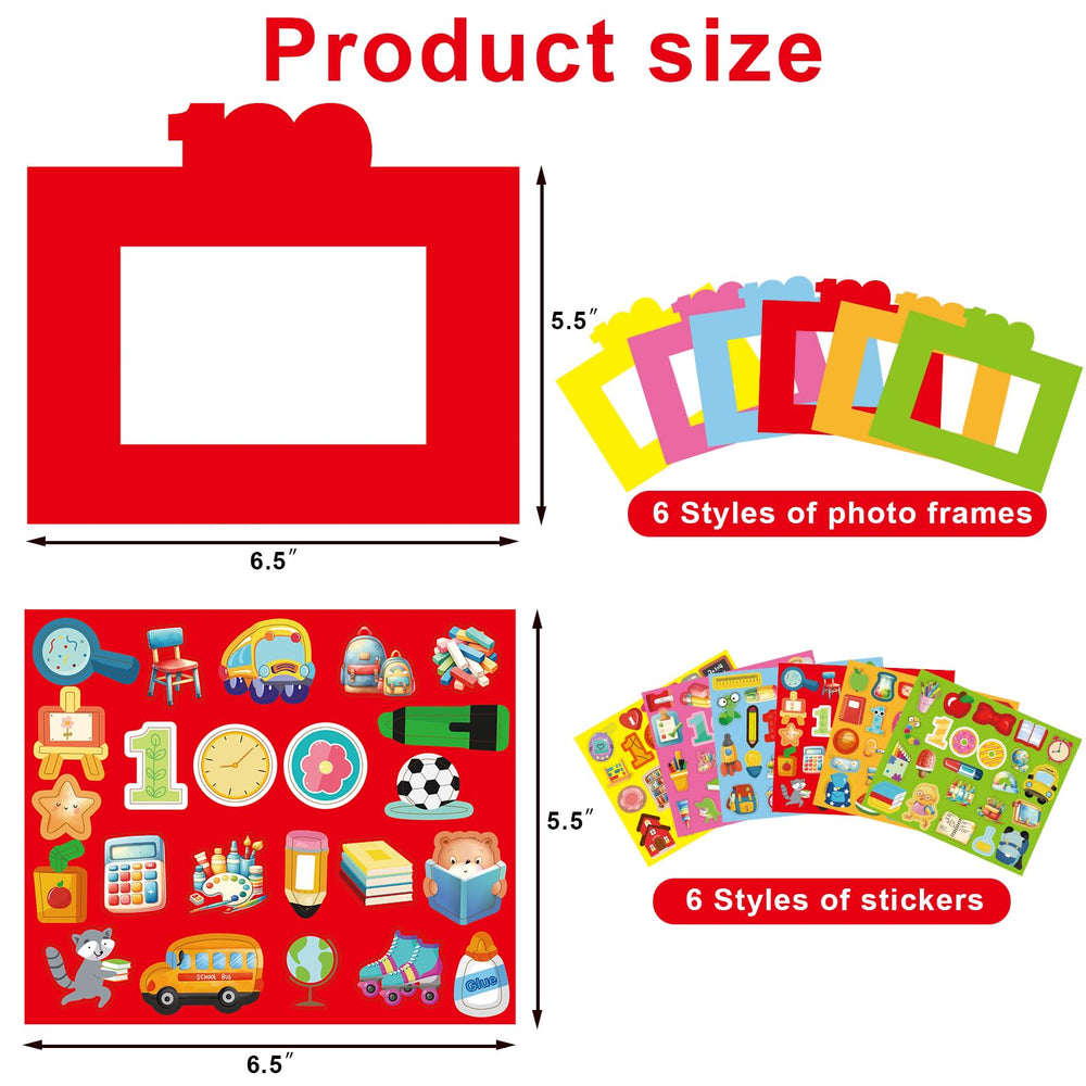 Treasure Cove 100 Days frames come in six bright colors with customizable stickers.