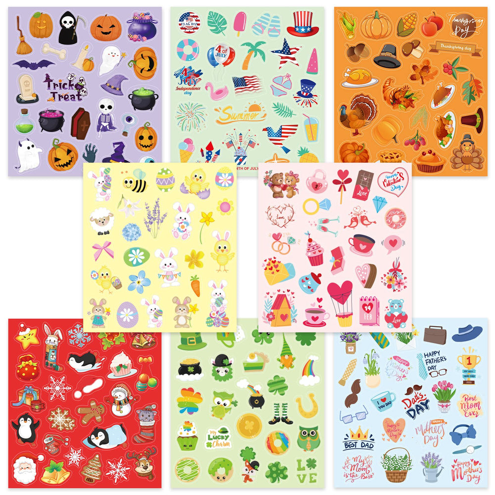 Treasure Cove festive stickers collection 02 offers seasonal icons for calendar decorations.