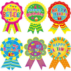 Treasure Cove birthday stickers pack cover with six bright badge designs for celebrations