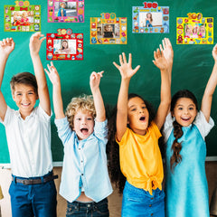 Includes 24 sticker sheets to personalize frames.