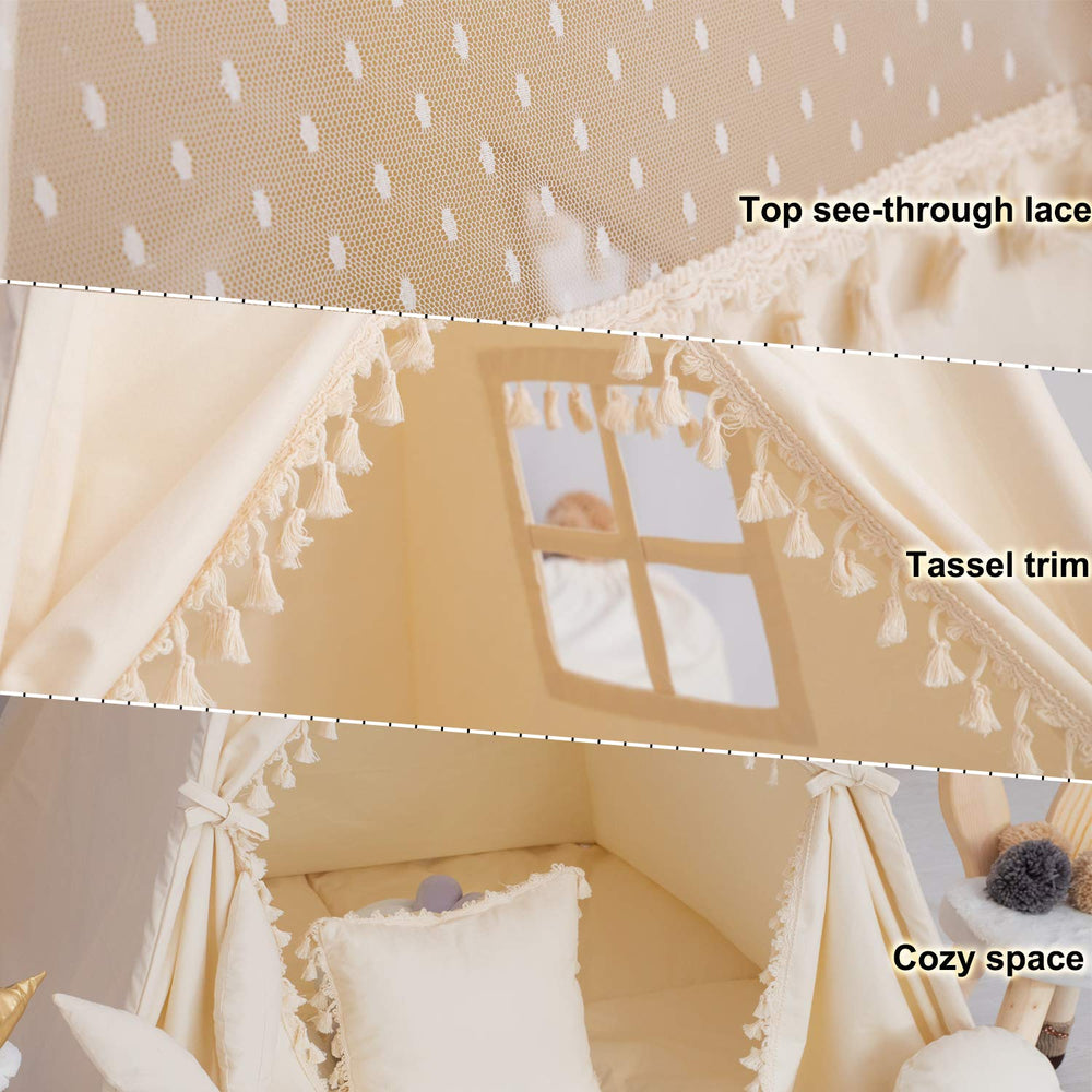 TreeBud Teepee banner bunting brightens a corner with cheerful decor