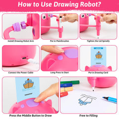 TREEFIA doodle-bot education benefits: supports creativity, recognition, and language development.