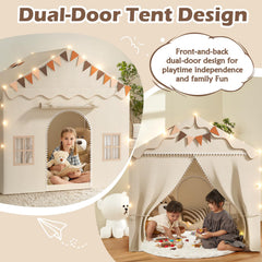 TreeStone play tent with double door entry for easy access and imaginative play