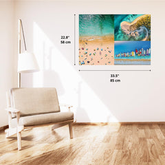 Trefl Premium UFT holiday aerial views collage: engaging and imaginative.