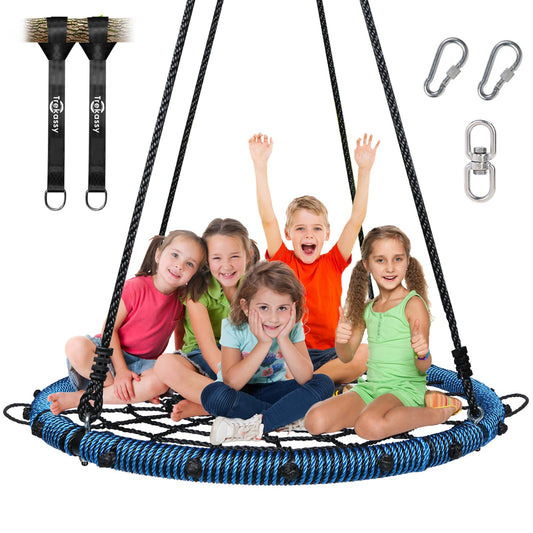 Trekassy 45-inch spider swing frame close-up showing sturdy construction for outdoor fun